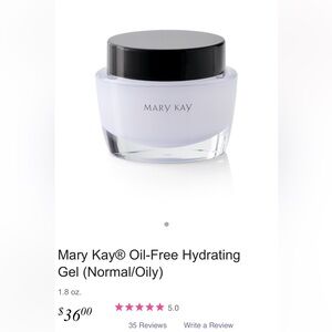 Mary Kay Oil-Free Hydrating Gel - Black and White
